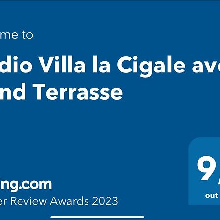 Studio Villa La Cigale Avec Grande Terrasse ม็องตง ภายนอก รูปภาพ