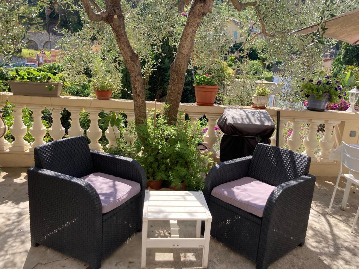Studio Villa La Cigale Avec Grande Terrasse ม็องตง ภายนอก รูปภาพ
